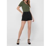 Only Onlphine Life Shorts BB Mas0003 Pantalones Cortos, Black Denim, XS para Mujer