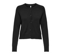 ONLY Short Onlkatia LS CC Knt-Cárdigan Corto, Negro, S para Mujer