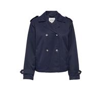 ONLY Short Trenchcoat Onlhannah Otw-Gabardina Corta, Azul Oscuro, L Mujeres