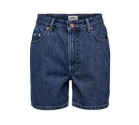 ONLY - Shorts de Mezclilla de Talle Alto Corte Mom - Shorts - Mujer - Azul - L -