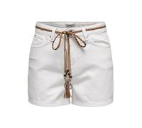 ONLY Shorts Onlkelly HW Pantalones Cortos Dnm Azg017, Blanco Denim, M para Mujer