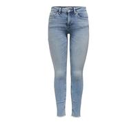 ONLY Skinny fit Jeans ONLBLUSH Mid Waist Skinny Fit Jeans Light Medium Blue Denim S 30 Light Medium Blue Denim