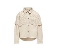 Only Sobrecamisa de niña con detalle en crochet. Beige 11 Años