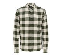 Only & Sons Camisa ecru / oliva / verde oscuro XL ecru / oliva / verde oscuro