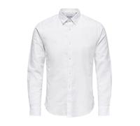 Only & Sons Camisa Onscaiden LS Lino liso Blanco XXL para hombre
