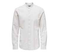 Only & Sons Camisa 'ONSCaiden' gris claro / offwhite, Talla XXL