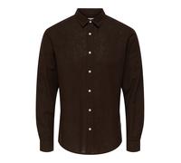 Only & Sons Camisa 'ONSCaiden' marrón oscuro XS marrón oscuro