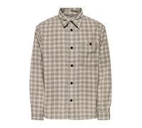 Only & Sons Camisa 'ONSWaleed' crema / verde oscuro M crema / verde oscuro