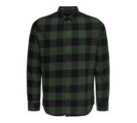 Only & Sons Onsgudmund Ls Checked Shirt Noos Camisa, Hombre, Verde Forest Night Forest Night, S