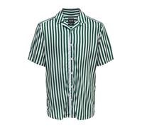 Only & Sons Camisa 'Wayne' verde oscuro / blanco XL verde oscuro / blanco