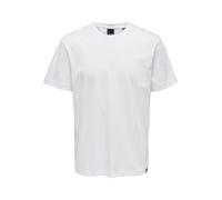 Only & Sons Onsmax Life Reg SS Stitch tee Noos - Camiseta para Hombre, Blanco, XS