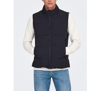 Only & Sons Chaleco acolchado de hombre con capucha. Azul marino S
