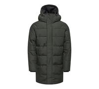 ONLY & SONS Chaqueta acolchada larga para hombre, verde oscuro, XL