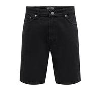 Only & Sons Denim Shorts ONSFADE Mid Waist Loose Fit Shorts | Corte loose fit, Corto, Casual, Proceso suave a una temperatura máxima de 40°C