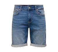 Only & Sons Denim Shorts ONSPLY Mid Waist Regular Fit Shorts Medium Blue Denim L Medium Blue Denim L