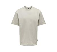 ONLY & SONS Fred Relaxed - Camiseta de Manga Corta, Forro Plateado., L