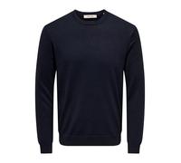 ONLY & SONS Jersey recto cuello redondo. Color Azul Marino