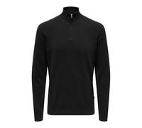ONLY & SONS Jersey de Punto para Hombre, Negro, M