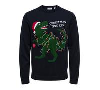 Only & Sons Jersey 'ONSXmas' azul noche / esmeralda / rojo / blanco, Talla XL