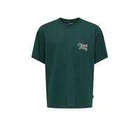 Only & Sons Junior Camiseta 'OSJCOLE FOOD' crema / verde oscuro 146-152 EUR