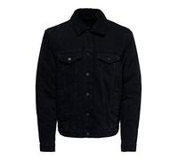 Only & Sons NOS Hombre Onslouis Jacket Black Pk 3592 Noos Chaqueta vaquera Not Applicable, Morado (Black Denim Black Denim), X-Small