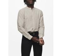 Only & Sons Only & Sons - Camisa de lino de hombre. Beige Talla L