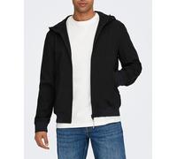 Only & Sons Only & Sons - Chaqueta bomber de hombre con capucha. Negro Talla XL