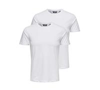 Camiseta only & sons basic slim 2-pack white hombre L