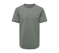 Only & Sons Camiseta de manga corta Onsbenne Longy SS Nf 7822 Noos Hombre gris oscuro S
