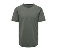 ONLY & SONS Onsbenne Longy SS NF 7822 Noos - Camiseta para Hombre, Castor Gray., 3XL