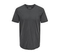 ONLY & SONS Onsbenne Longy SS tee Nf 7822 Noos, Gris Pinstripe, L Hombres
