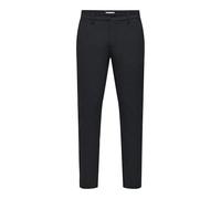 ONLY & SONS Onsbrad Life Slim Check 0184 - Pantalón Noos, Negro, 33W / 30L