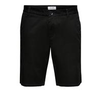 Only & Sons Onscam PK 8237-Pantalones Pantalones Cortos Chinos, Negro, S para Hombre