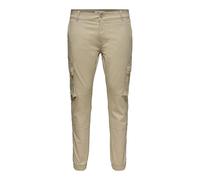 Only & Sons Onscam Stage Cargo Cuff Life 6687 Noos Pantalones Cargo, Beige, 34W / 36L Hombre