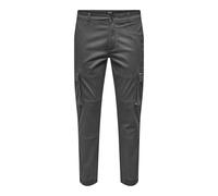 Only & Sons Onscam Stage Cargo Cuff Life 6687 Noos Pantalones Cargo, Gris Pinstripe, 33W / 36L Hombre