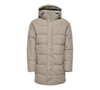 ONLY & SONS Onscarl Life Long Quilted Coat Otw Noos, Color pardo., XS