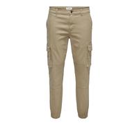 Only & Sons Onscarter Life Cargo Cuff 0013 - Pantalón Noos Pantalones, Hombre, Beige, 34W / 32L
