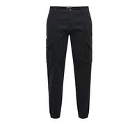 ONLY & SONS Onscarter Life Cargo Cuff 0013-Pantalón Noos Pantalones, Negro, 36W x 32L para Hombre
