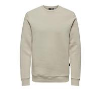 Only & Sons Onsceres Crew Neck Noos Sudadera, Hombre, Silver Lining, M