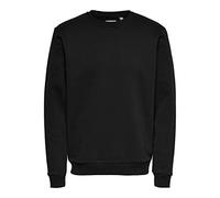 ONLY & SONS Onsceres Life Crew Neck Noos Sudadera, Negro, M para Hombre