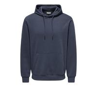ONLY & SONS Onsceres Noos - Sudadera con Capucha, Azul Oscuro, S