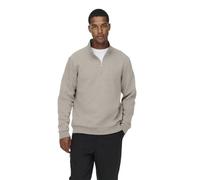 Only & Sons Onsceres - Sudadera con Media Cremallera para Hombre, Forro Plateado., L