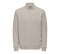 Only & Sons Onsceres - Sudadera con Media Cremallera para Hombre, Forro Plateado., L