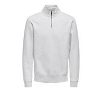 ONLY & SONS Onsceres - Sudadera con Media Cremallera para Hombre, Super Light Grey Melange, L