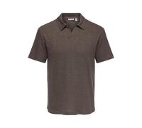 Only & Sons Onsconley Reg SS Split Polo tee, Chocolate Martini, M Hombres