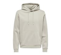 ONLY & SONS Onsconnor Reg Noos Sudadera con Capucha para Hombre, Forro Plateado., S