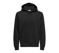 ONLY & SONS Onsconnor Reg Sudadera con Capucha Noos, Negro, M para Hombre