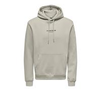 ONLY & SONS ONSCURATED REG Sudadera con Capucha, Forro Plateado., L