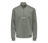 ONLY & SONS ONSCURATED REG - Sudadera con Media Cremallera, Castor Gray., M