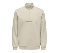 ONLY & SONS ONSCURATED REG - Sudadera con Media Cremallera, Forro Plateado., M